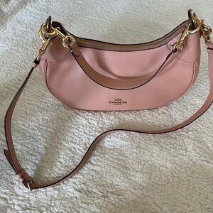 Coach Pink Leather Shoulder Bag
